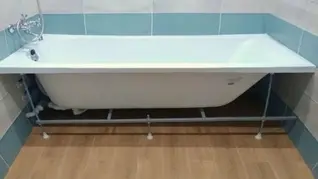 Установка ванны